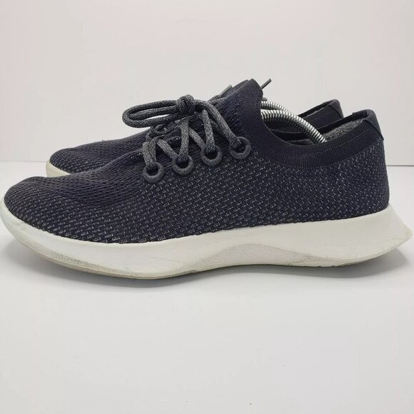 Allbirds Tree Dashers Geyser Navy Blue White Women Running Sneaker Shoes M 12.5 - Picture 4 of 9